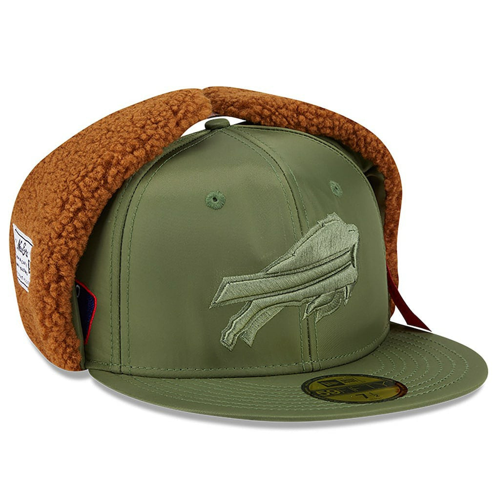 Buffalo Bills New Era x Alpha Industries Dog Ears 59FIFTY Fitted Hat - Olive - NFL