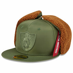 Las Vegas Raiders New Era x Alpha Industries Dog Ears 59FIFTY Fitted Hat - Olive - NFL