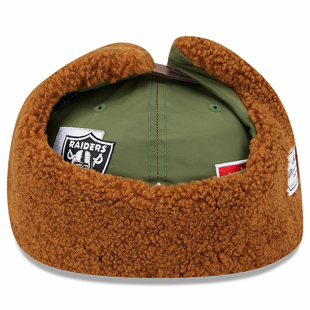 Las Vegas Raiders New Era x Alpha Industries Dog Ears 59FIFTY Fitted Hat - Olive - NFL