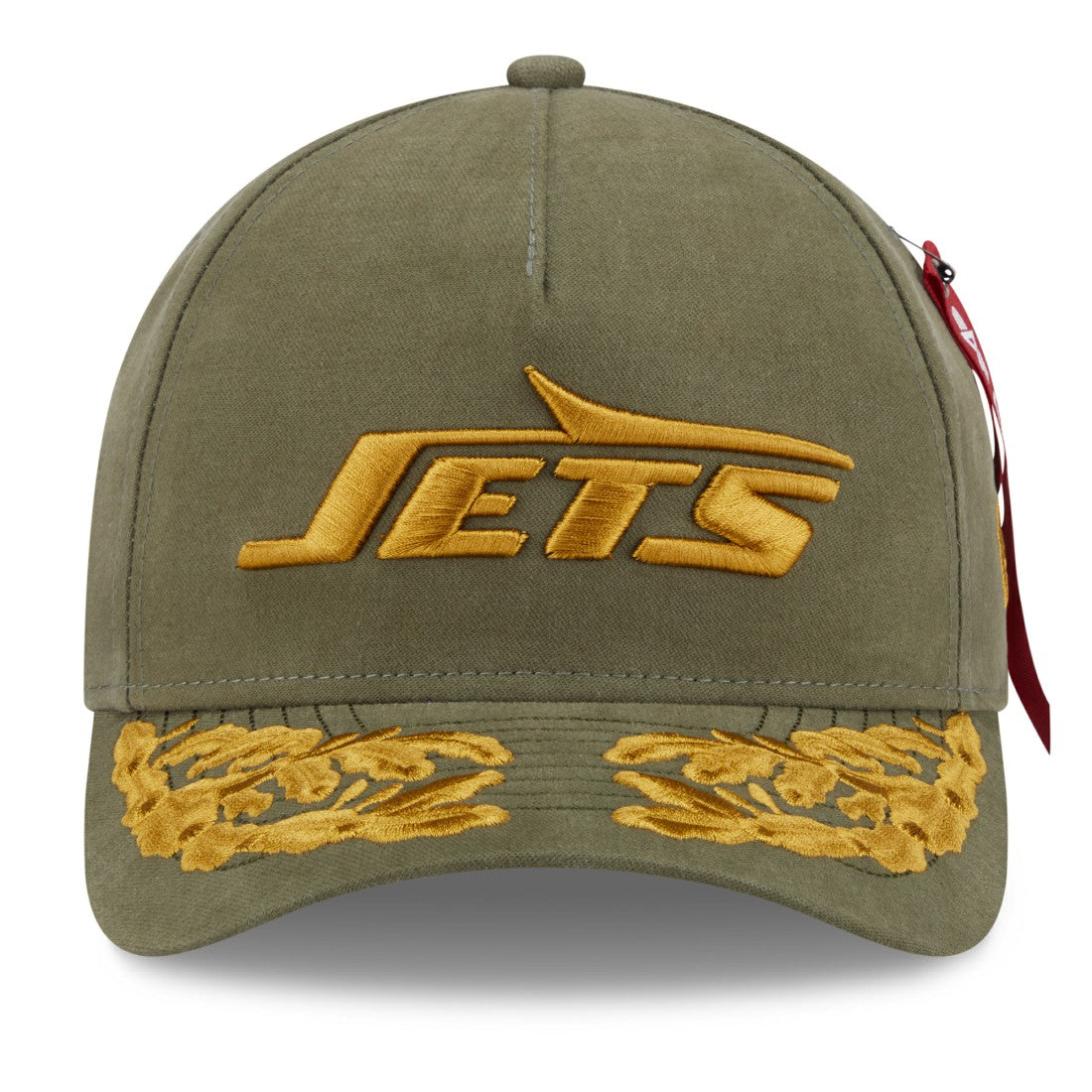 New York Jets New Era x Alpha Industries A-Frame 9FORTY Adjustable Hat - Olive - NFL