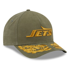 New York Jets New Era x Alpha Industries A-Frame 9FORTY Adjustable Hat - Olive - NFL