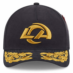 Los Angeles Rams New Era x Alpha Industries A-Frame 9FORTY Adjustable Hat - Black - NFL