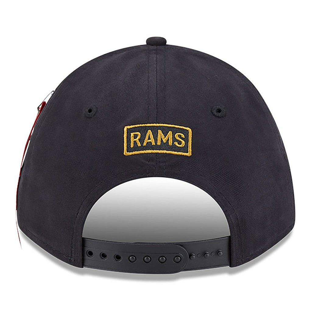 Los Angeles Rams New Era x Alpha Industries A-Frame 9FORTY Adjustable Hat - Black - NFL
