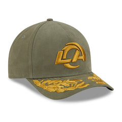 Los Angeles Rams New Era x Alpha Industries A-Frame 9FORTY Adjustable Hat - Olive - NFL