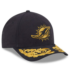 Miami Dolphins New Era x Alpha Industries A-Frame 9FORTY Adjustable Hat - Black - NFL