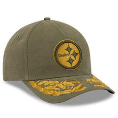 Pittsburgh Steelers New Era x Alpha Industries A-Frame 9FORTY Adjustable Hat - Olive - NFL