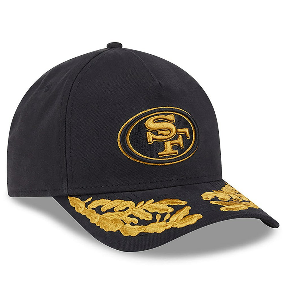 San Francisco 49ers New Era x Alpha Industries A-Frame 9FORTY Adjustable Hat - Black - NFL