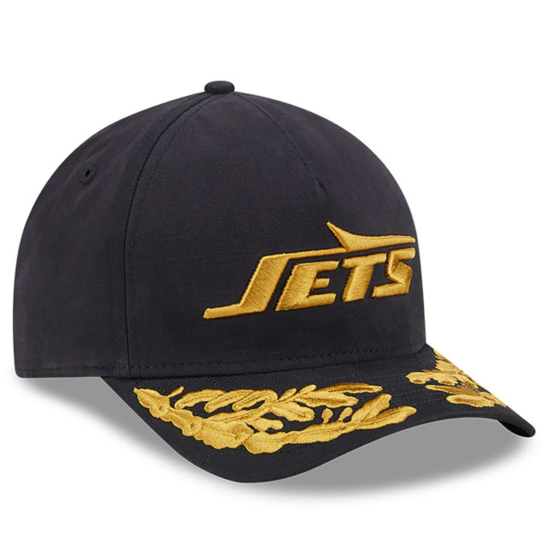New York Jets New Era x Alpha Industries A-Frame 9FORTY Adjustable Hat - Black - NFL