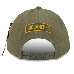 Tampa Bay Buccaneers New Era x Alpha Industries A-Frame 9FORTY Adjustable Hat - Olive - NFL
