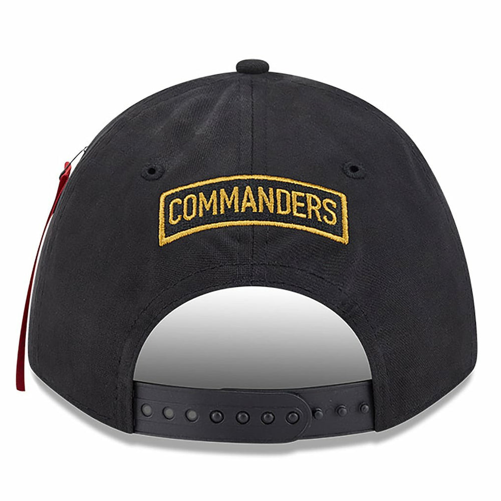 Washington Commanders New Era x Alpha Industries A-Frame 9FORTY Adjustable Hat - Black - NFL