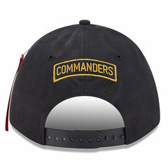 Washington Commanders New Era x Alpha Industries A-Frame 9FORTY Adjustable Hat - Black - NFL