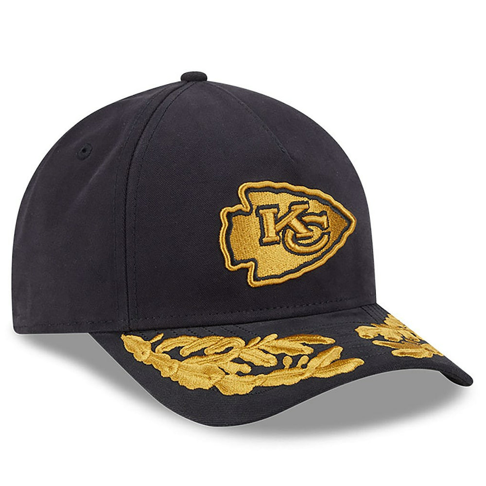 Kansas City Chiefs New Era x Alpha Industries A-Frame 9FORTY Adjustable Hat - Black - NFL
