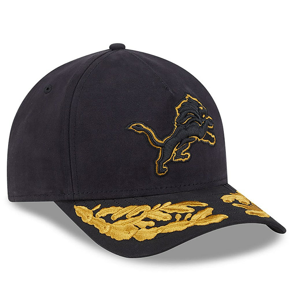 Detroit Lions New Era x Alpha Industries A-Frame 9FORTY Adjustable Hat - Black - NFL