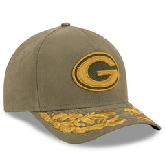 Green Bay Packers New Era x Alpha Industries A-Frame 9FORTY Adjustable Hat - Olive - NFL