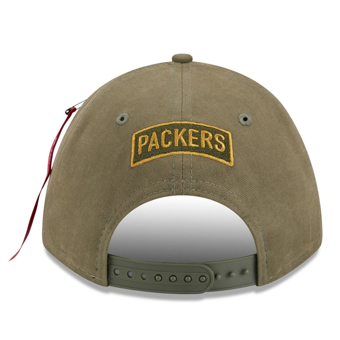 Green Bay Packers New Era x Alpha Industries A-Frame 9FORTY Adjustable Hat - Olive - NFL