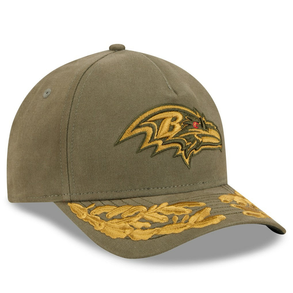 Baltimore Ravens New Era x Alpha Industries A-Frame 9FORTY Adjustable Hat - Olive - NFL