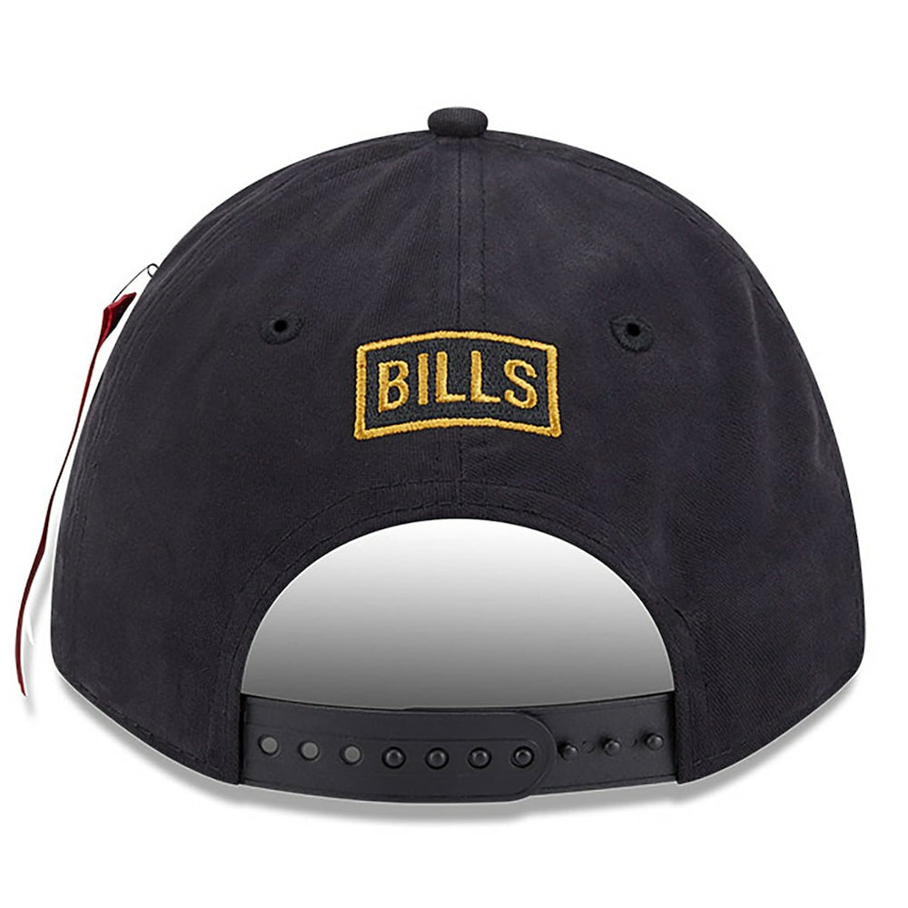 Buffalo Bills New Era x Alpha Industries A-Frame 9FORTY Adjustable Hat - Black - NFL