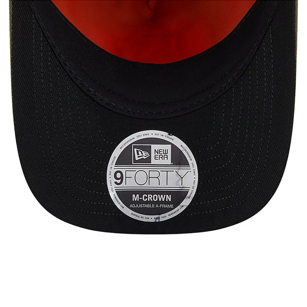 Kansas City Chiefs New Era x Alpha Industries A-Frame 9FORTY Adjustable Hat - Olive - NFL