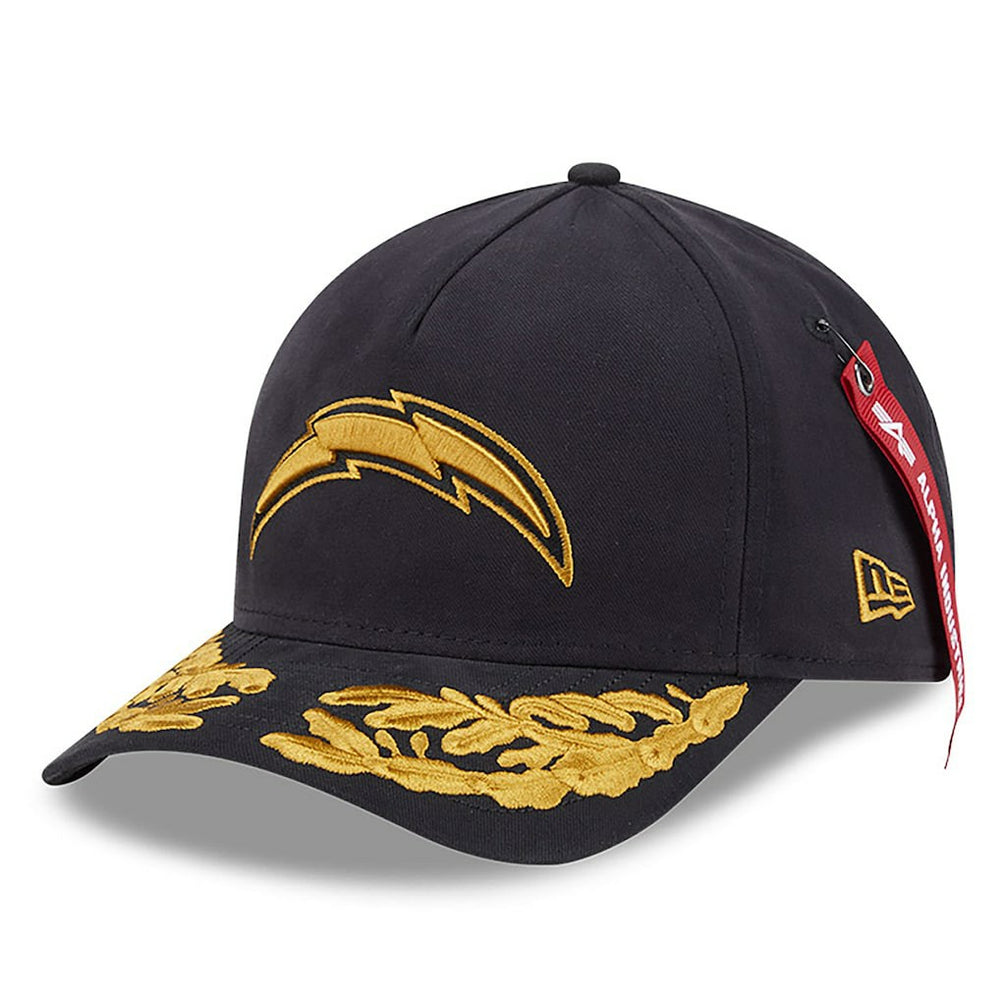 Los Angeles Chargers New Era x Alpha Industries A-Frame 9FORTY Adjustable Hat - Black - NFL