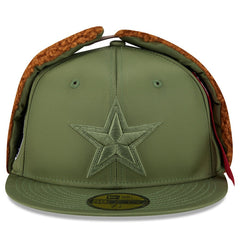 Dallas Cowboys New Era x Alpha Industries Dog Ears 59FIFTY Fitted Hat - Olive - NFL
