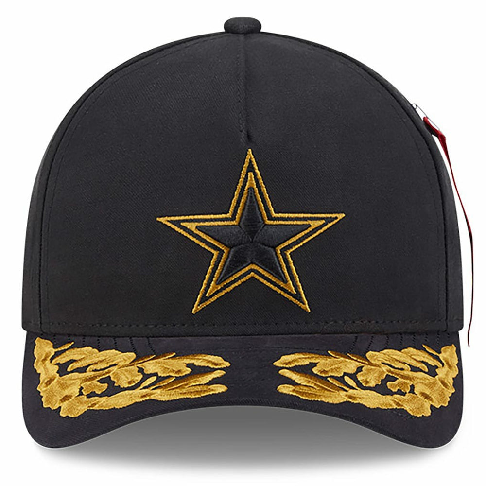 Dallas Cowboys New Era x Alpha Industries A-Frame 9FORTY Adjustable Hat - Black - NFL