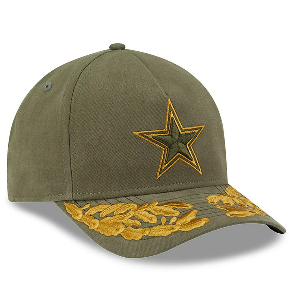 Dallas Cowboys New Era x Alpha Industries A-Frame 9FORTY Adjustable Hat - Olive - NFL