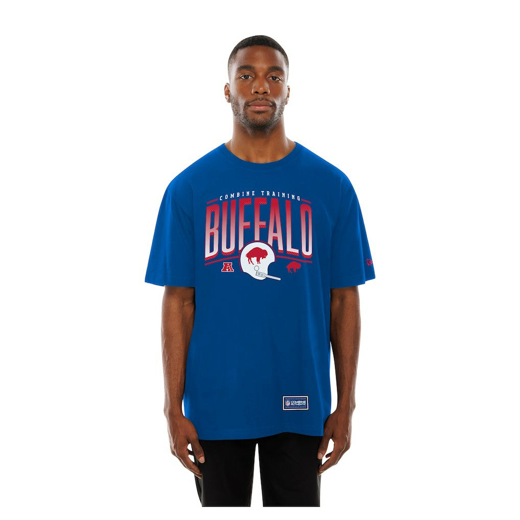 Buffalo Bills New Era Combine Authentic Training Throwback T-Shirt - Royal - NFL