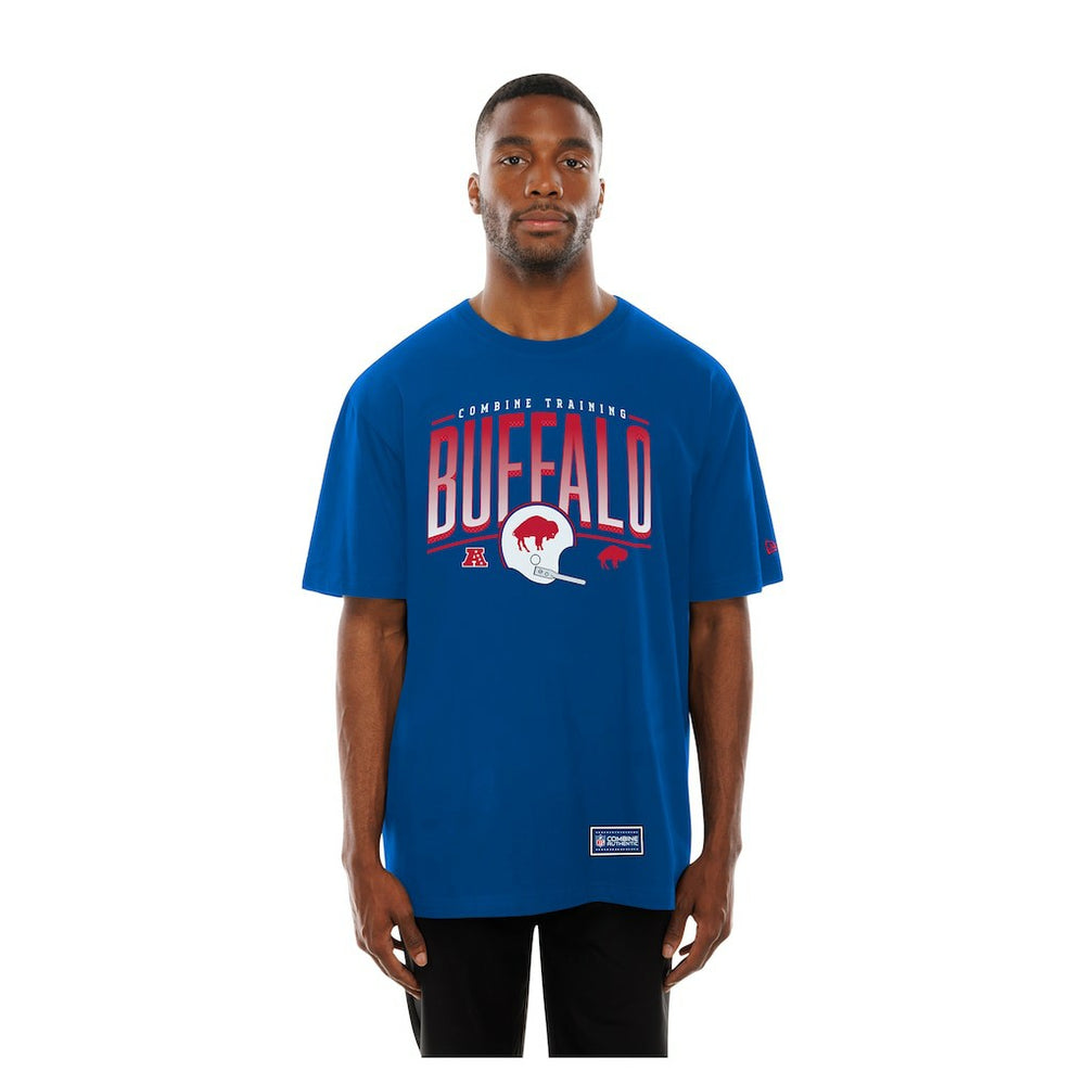 Buffalo Bills New Era Combine Authentic Training Throwback T-Shirt - Royal - NFL