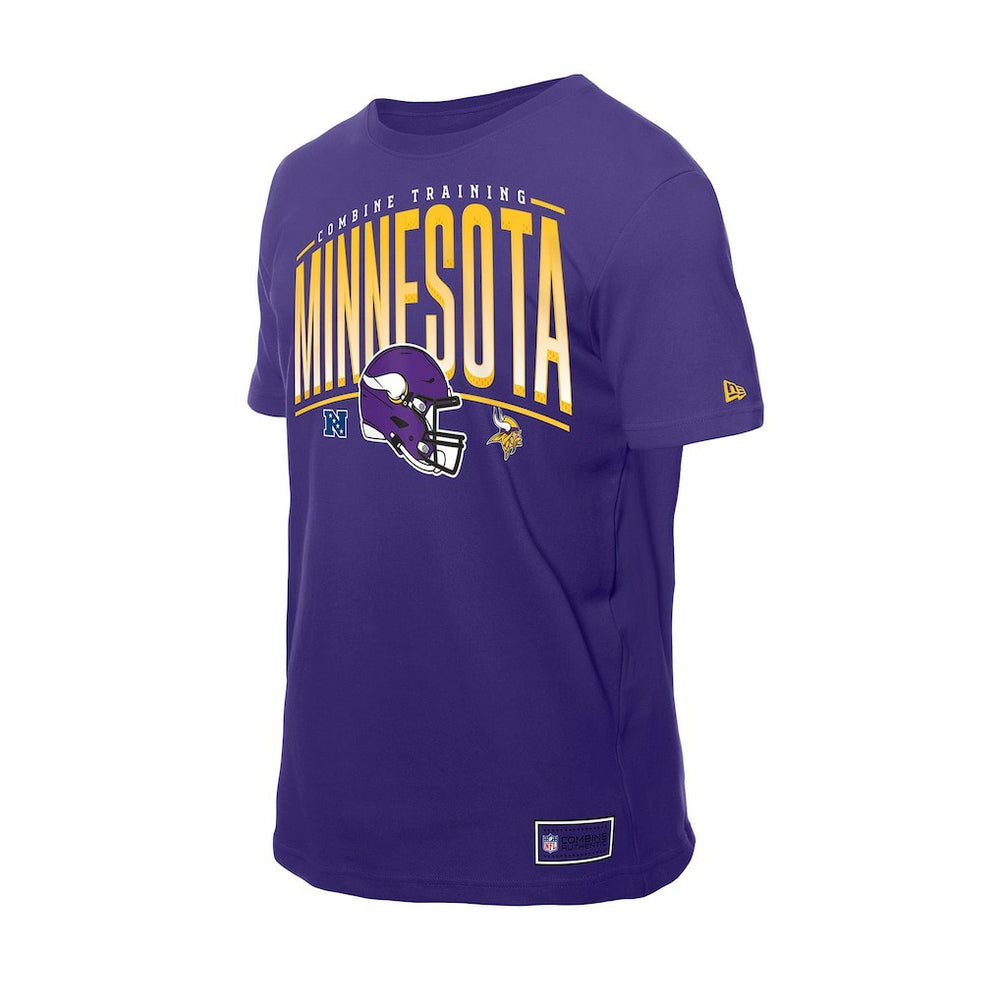 Minnesota Vikings New Era Combine Authentic Training Throwback T-Shirt - Purple - NFL