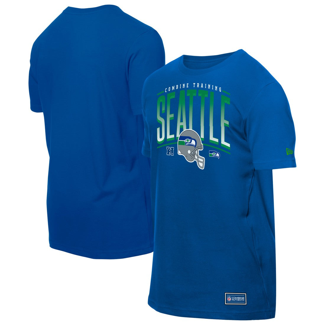 Seattle Seahawks New Era Combine Authentic Training Throwback T-Shirt - College Navy - NFL