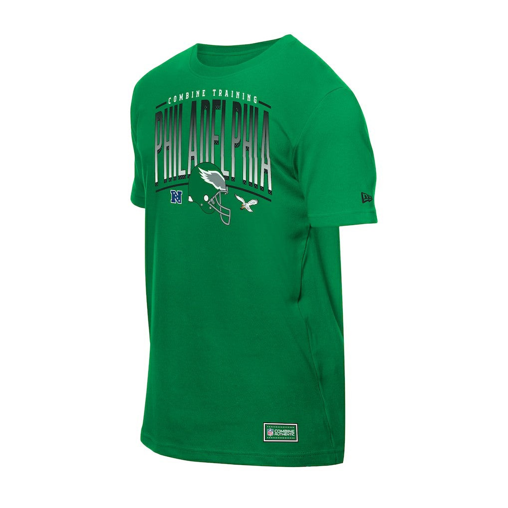 Philadelphia Eagles New Era Combine Authentic Training Throwback T-Shirt - Green - NFL