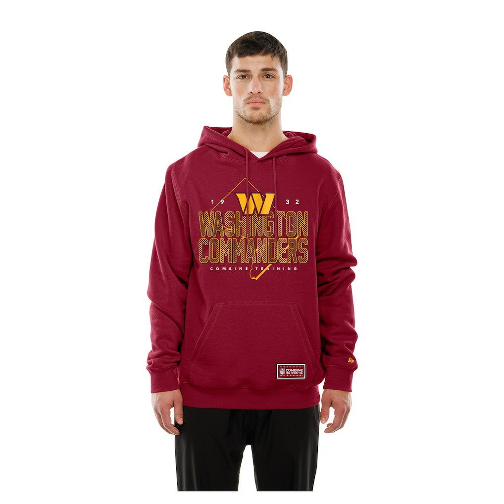 Washington Commanders New Era Combine Authentic Local State Throwback Hoodie - Burgundy - NFL