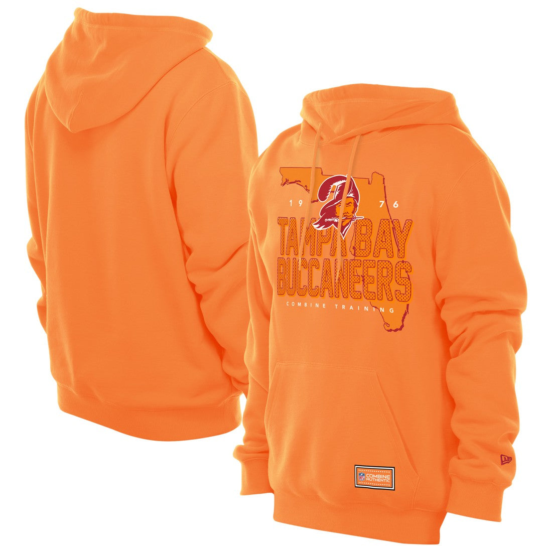 Tampa Bay Buccaneers New Era Combine Authentic Local State Throwback Hoodie - Orange - NFL