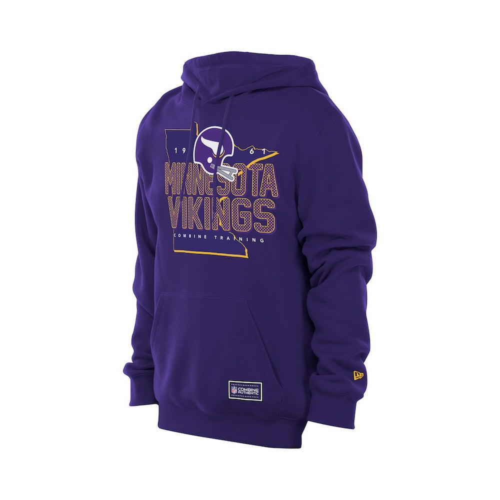 Minnesota Vikings New Era Combine Authentic Local State Throwback Hoodie - Purple - NFL