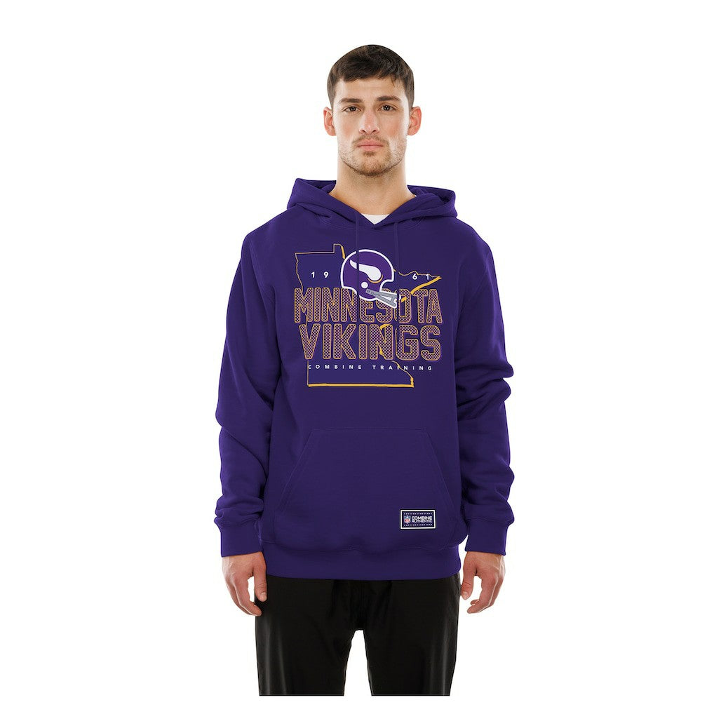Minnesota Vikings New Era Combine Authentic Local State Throwback Hoodie - Purple - NFL
