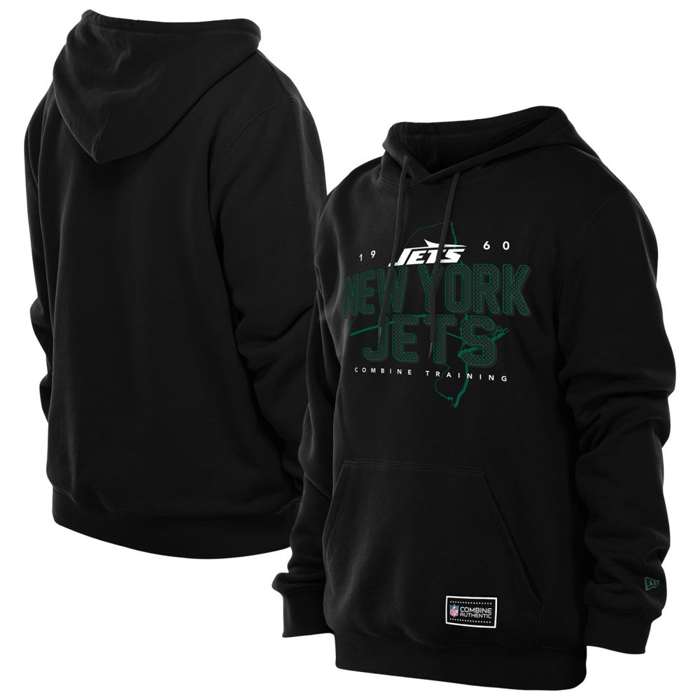 New York Jets New Era Combine Authentic Local State Hoodie - Black - NFL