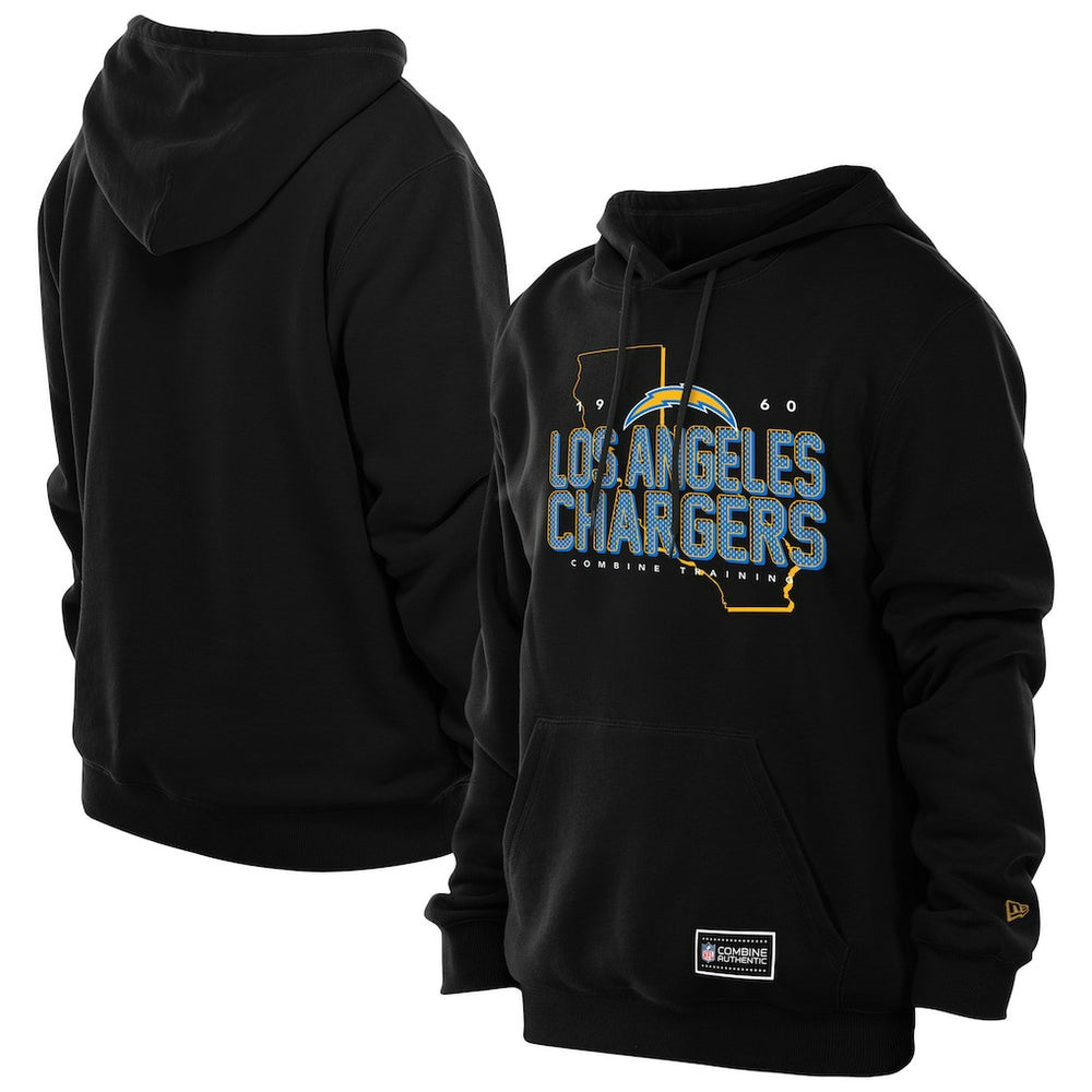 Los Angeles Chargers New Era Combine Authentic Local State Hoodie - Black - NFL