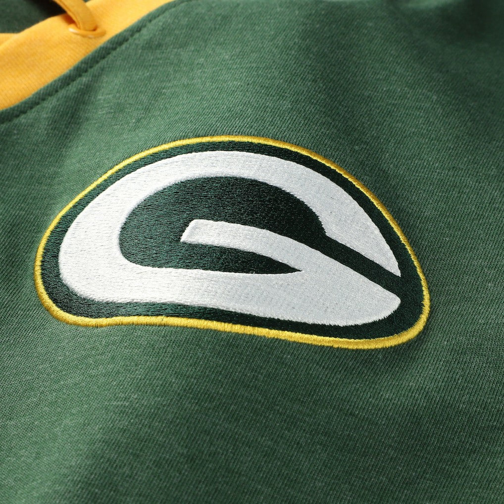 Green Bay Packers New Era Women's Plus Size Throwback Lace-Up Long Sleeve T-Shirt - Green - NFL