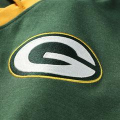 Green Bay Packers New Era Women's Plus Size Throwback Lace-Up Long Sleeve T-Shirt - Green - NFL