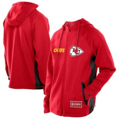 Kansas City Chiefs New Era Combine Authentic Raglan Scuba Full-Zip Hoodie - Red - NFL