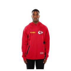 Kansas City Chiefs New Era Combine Authentic Raglan Scuba Full-Zip Hoodie - Red - NFL