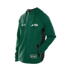 New York Jets New Era Combine Authentic Raglan Scuba Full-Zip Hoodie - Green - NFL