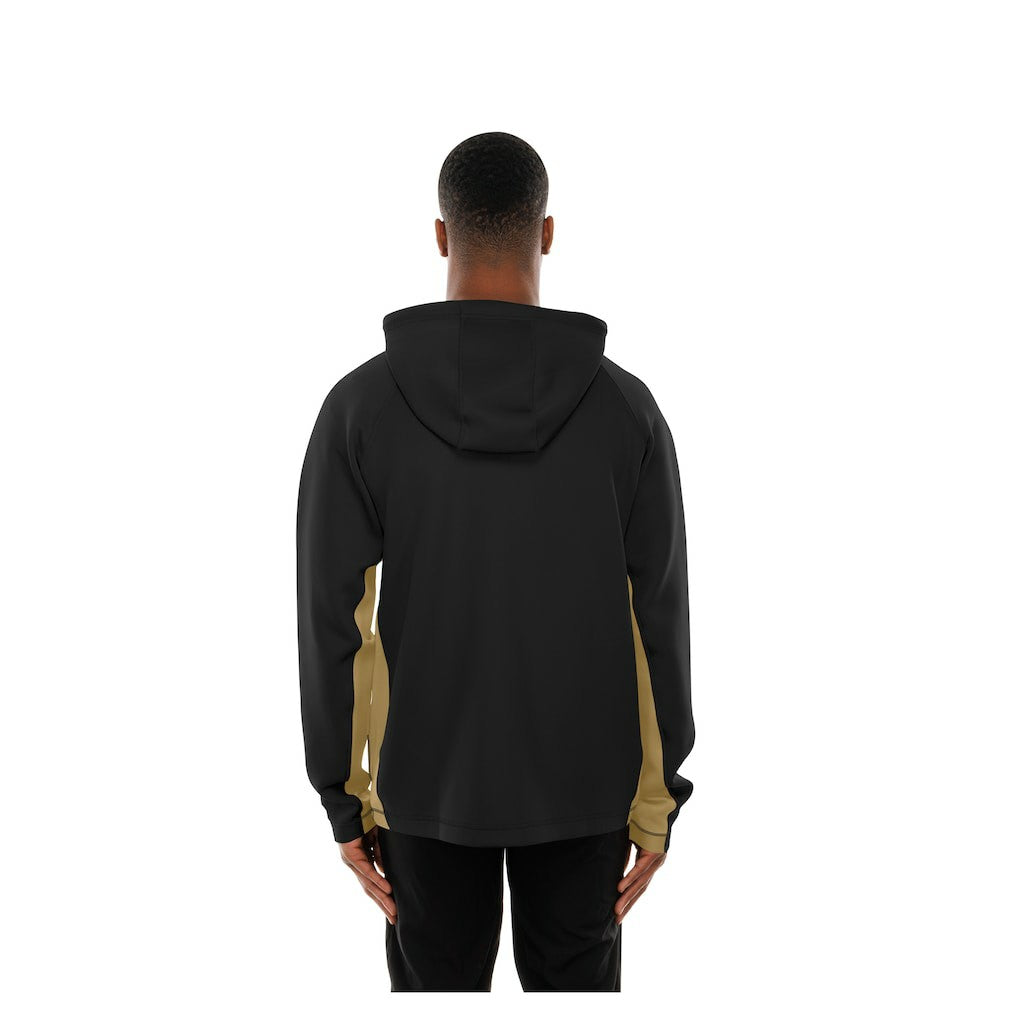 New Orleans Saints New Era Combine Authentic Raglan Scuba Full-Zip Hoodie - Black - NFL