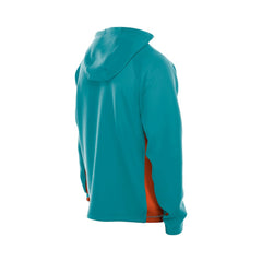 Miami Dolphins New Era Combine Authentic Raglan Scuba Full-Zip Hoodie - Aqua - NFL