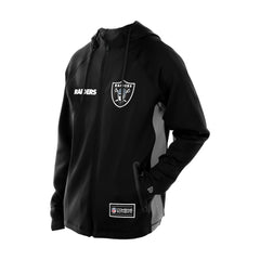 Las Vegas Raiders New Era Combine Authentic Raglan Scuba Full-Zip Hoodie - Black - NFL