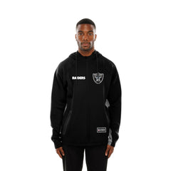 Las Vegas Raiders New Era Combine Authentic Raglan Scuba Full-Zip Hoodie - Black - NFL