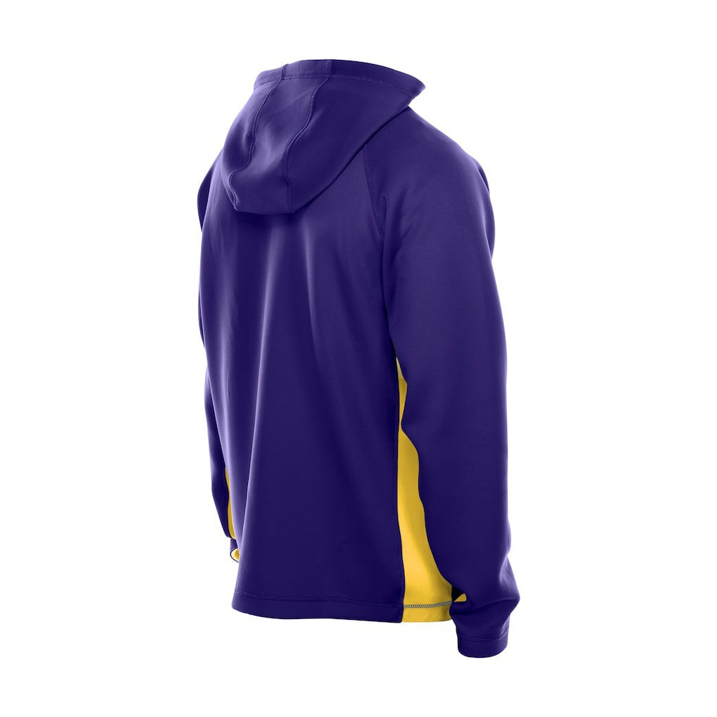 Minnesota Vikings New Era Combine Authentic Raglan Scuba Full-Zip Hoodie - Purple - NFL