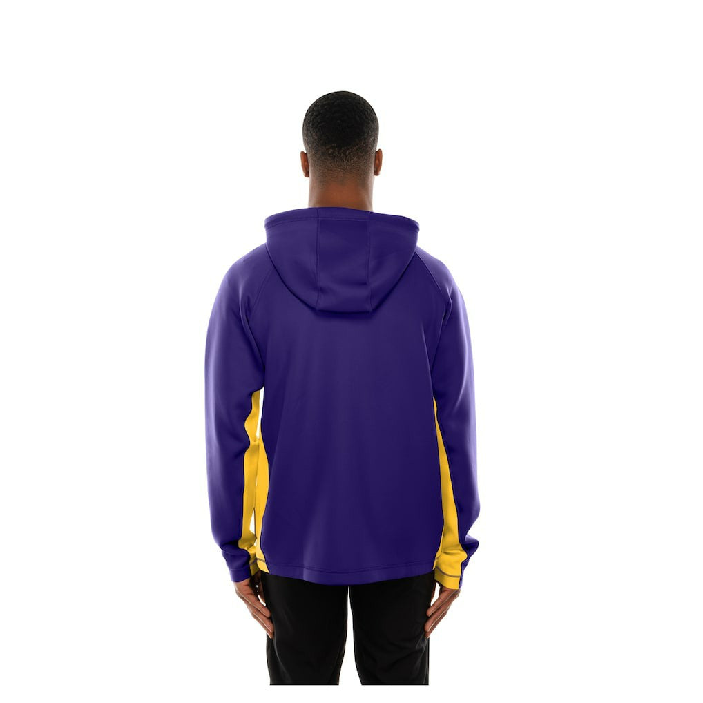 Minnesota Vikings New Era Combine Authentic Raglan Scuba Full-Zip Hoodie - Purple - NFL