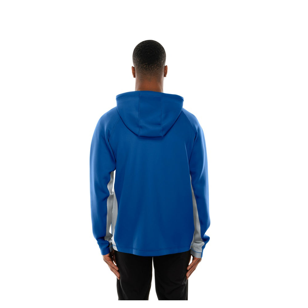Detroit Lions New Era Combine Authentic Raglan Scuba Full-Zip Hoodie - Blue - NFL
