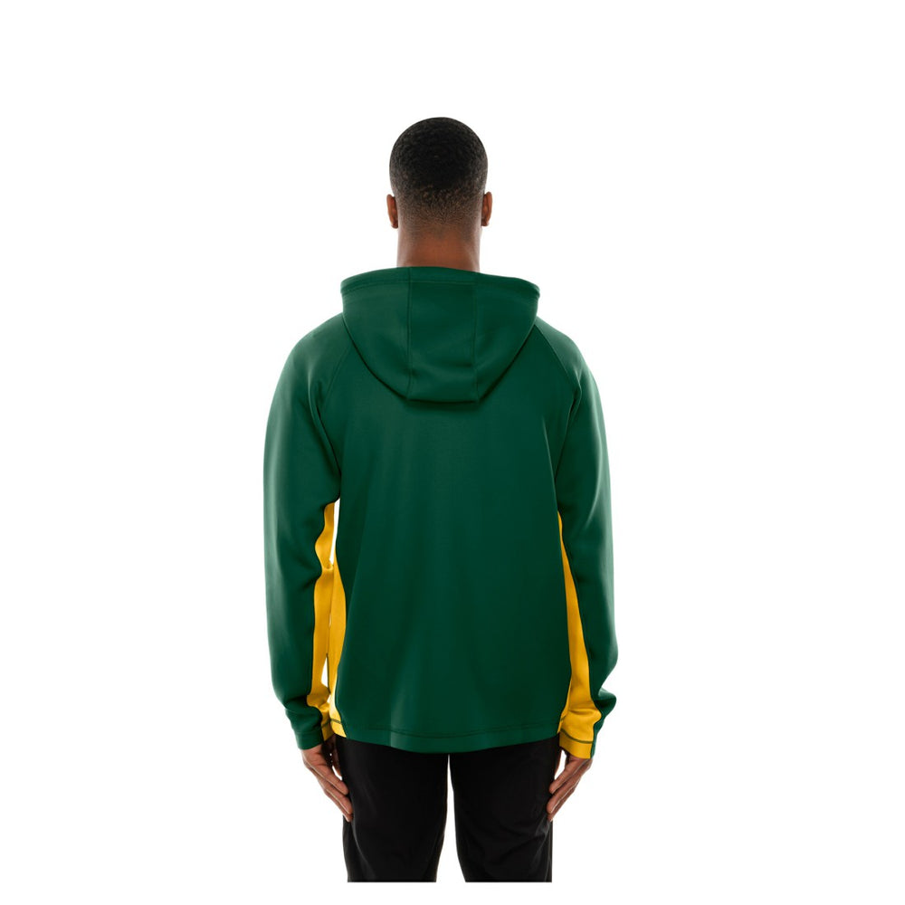 Green Bay Packers New Era Combine Authentic Raglan Scuba Full-Zip Hoodie - Green - NFL